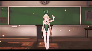 Preview 2 of Cc Xxx Video - Blue Archive Asuma Toki Hentai Sex &amp_ Dance Bunny Style Playboy MMD 3D Soft Green Clothes (CLIP)