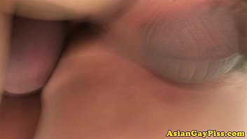 Preview 4 of American Home Maid Sex - Pissing asian cocksucked by oriental twink