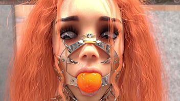 Preview 2 of Rich Lesbian Poor Slave - Metal Bondage Fetish 3D Compilation