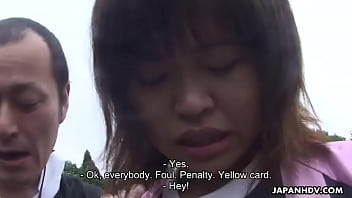 Preview 2 of Black Gay Man Wanking Fast - Asian soccer player gets a yellow card and a cock