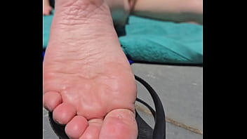 Preview 1 of Korea Forced Sex - Sunbathing Naked (Feet Angle)