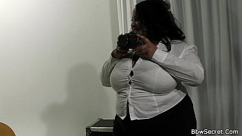Preview 1 of Blue Flame Xxx - Caught cheating with ebony busty in fishnets