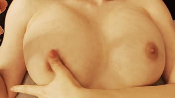 Preview 1 of Rape Neked - Cutie massages her slippery tits and jerks off