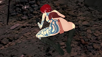 Preview 2 of Pesha Cash - Sex with tattoed Lilith - 3D Hentai