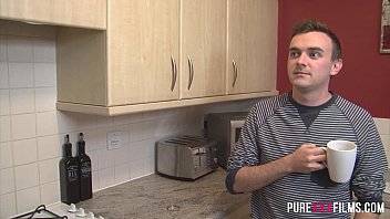 Preview 1 of Nude Russian Gays - PURE XXX FILMS Banging my Stepdaughter in the kitchen