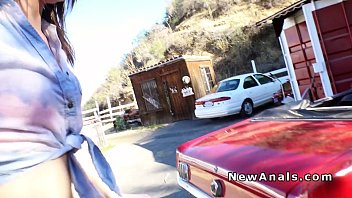 Preview 1 of Sex Gul Boy - Hottie bends over car and anal bangs