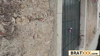 Preview 1 of Isme Land - Hot Romanian Beauty Fucks Her Nerdy Black Stepbro To Go to a Party