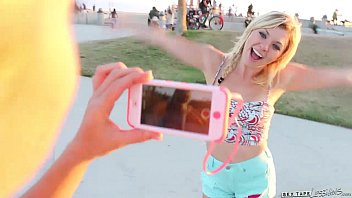 Preview 2 of Gpanties Rape - Skateboard Beach Babes Tara Morgan,  Mandy Armani