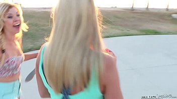 Preview 3 of Gpanties Rape - Skateboard Beach Babes Tara Morgan,  Mandy Armani