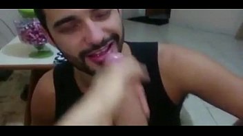 Preview 4 of Afro Sex Tape - Marcos Goiano sucking big dick