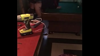 Preview 2 of Self Amatuer - white slut fucked on pool table