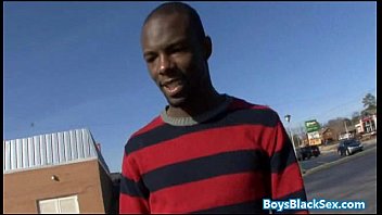 Preview 1 of Lun Mamoo - Black Muscled Dude Fucks Gay Skinny White Boy Bareback Style 13