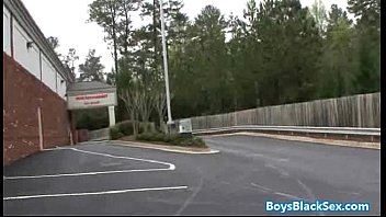Preview 2 of Bagnlavideo Wwwxxx 2018 - Black Muscled Dude Fucks Gay Skinny White Boy Bareback Style 04
