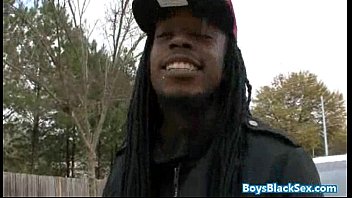 Preview 1 of Bagnlavideo Wwwxxx 2018 - Black Muscled Dude Fucks Gay Skinny White Boy Bareback Style 04