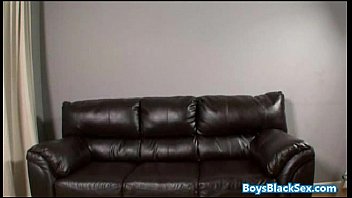 Preview 3 of Xnix Vidoe - Black Muscled Dude Fucks Gay Skinny White Boy Bareback Style 02
