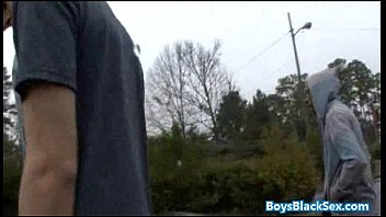 Preview 2 of Indian Dase Fuck - Black Muscled Dude Fucks Gay Skinny White Boy Bareback Style 10