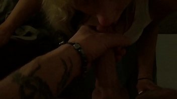 Preview 4 of Return Home Cum - Blonde girl sucks and swallows my load on her knees