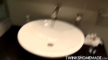 Preview 3 of Nude Porn Star Pov - Skinny horny twink Tyler Thayer playing with hard cock solo