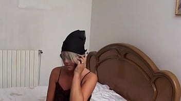 Preview 1 of Hot Boobs Xxxxxx - Amateur rubs hairy pussy on bed at home