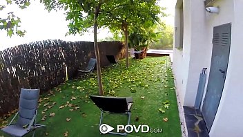 Preview 1 of English Xxx Vull Video - POVD - Blonde Lola Reve gets fucked by the pool POV style