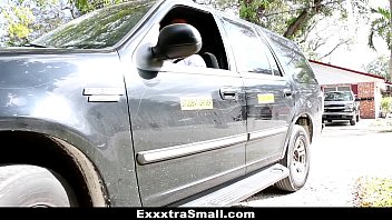 Preview 1 of Indian Mmallu - Exxxtra Small- Skinny Brunette (Richelle Ryder) Fucks Driving Instructor
