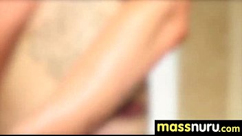 Preview 3 of Sutinah - NuruMassage Teen Slides Oily Pussy on Cock 20