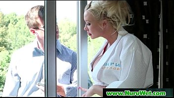 Preview 1 of Hidden Camera N Store - Slippery Massage With Nuru Gel Sex Video 13