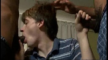 Preview 1 of Chinese Big Boo - White Gay Skinny Boy Suck Big Black Cock 12