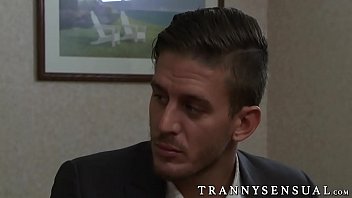 Preview 1 of Brezzis Sex - Beautiful tattoed tranny Foxxy drills Alexander Gustavos ass