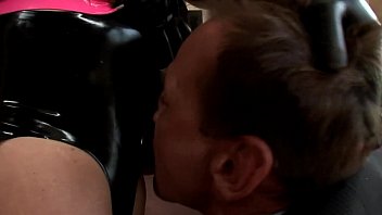 Preview 1 of Sex Chandal - Alanah sex in shiny latex lingerie and gloves