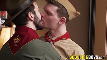 Preview 1 of Www Xxxvipeo - Adorable Scout Ethan played hard by Barrett in his office