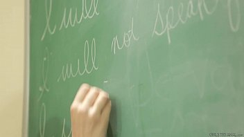 Preview 1 of Muslim Borka Pora Aunte - Samantha Rone and Dana Vespoli Try Anal at School