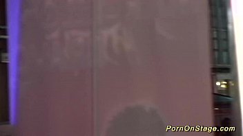 Preview 1 of Daughter And Mom Time Sleep - lesbian teen sex on public stage