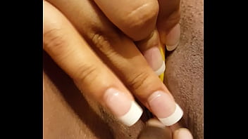 Preview 3 of Oiled Lubed Threesome - Horny young bbw Latina.  Juicy pussy gums while masturbating with chocolate girl