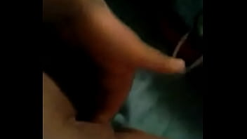 Preview 4 of Findlesbian Tit To Tit - Mexican girlfriend fingering herself for boyfriend.