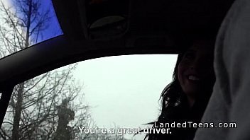 Preview 1 of Ptch Ban - Thankful stranded teen bangs in the car