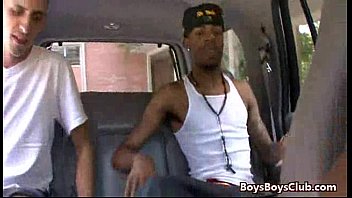 Preview 3 of April Randy - White Skinny Boy Fucked By Gay Black Dude Hard 16