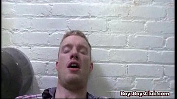 Preview 3 of School Uniform Sex Outdoor - White Skinny Boy Fucked By Gay Black Dude Hard 28