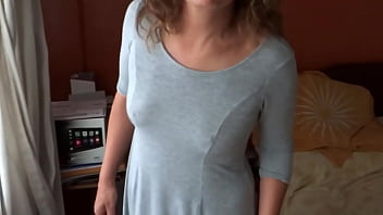 Preview 1 of Hot Aunty Sex Video 16 - Beautiful sister-in-law shows off while I jerk off in front of her,  she loves to show off