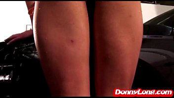 Preview 2 of Mom Goddu - Donny Long gives first big cock to huge real titty teen whore