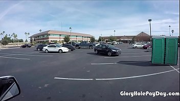 Preview 1 of Money Sex Dolar - Teen sucks off strangers in parking lot in public