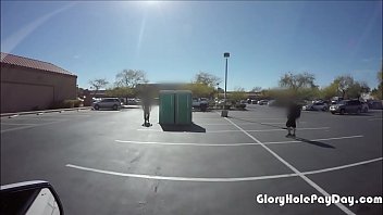 Preview 3 of Xxx Old Woman With Yong Boy - BBW swallows cum after workout in parking lot