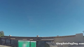 Preview 4 of Hindi Movei Sex Vidio - Milf sucks dick at abondon building porta potty gloryhole