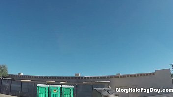 Preview 1 of Retention - Cum Lover gets paid for sucking dick in a porta potty gloryhole.