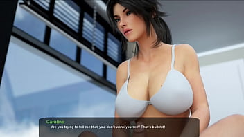 Preview 2 of Tena Sex Mms - Milfy City Cap 29 - mi hermanastra me hace una paja en la cama