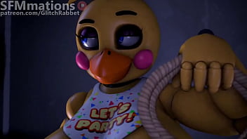 Preview 2 of Deepthrot Sucked New America - FNAF 2 X SB Vanny folla a toy chica
