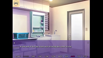 Preview 4 of Bang Bors Maid Xnxx - My nighbor is getting a HandJob from my wife [Indecent Wife Hana NTR Game #3]