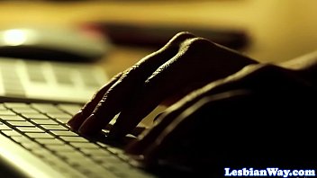Preview 3 of Entay Porno Ninas - Stunning sub scissoring dom until orgasm