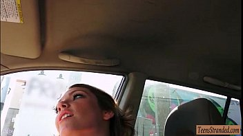 Preview 1 of Ass Tiland - Pretty teen babe hitchhikes and gets fucked hard in the car