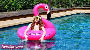 Preview 1 of Real Desi Rape Scenes - Twistys - Sexy solo by the pool